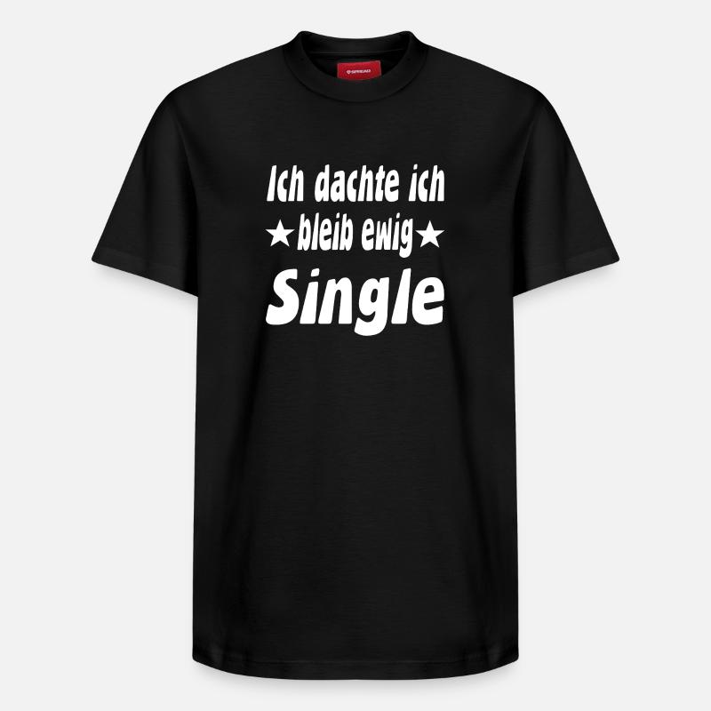 Célibataire - T-shirt unisexe décontracté en coton Supima – de SPREAD - noir