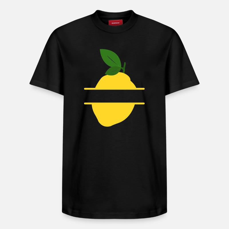 Lemon Split Frame - Relaxed Unisex Supima Cotton T-Shirt – by SPREAD - black