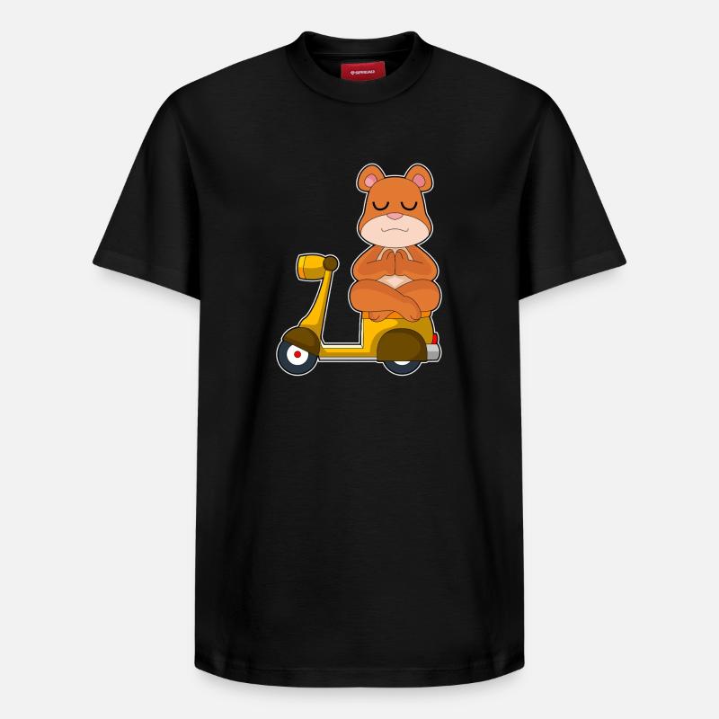 Bär Motorroller - Relaxed Unisex Supima Cotton T-Shirt – von SPREAD - Schwarz