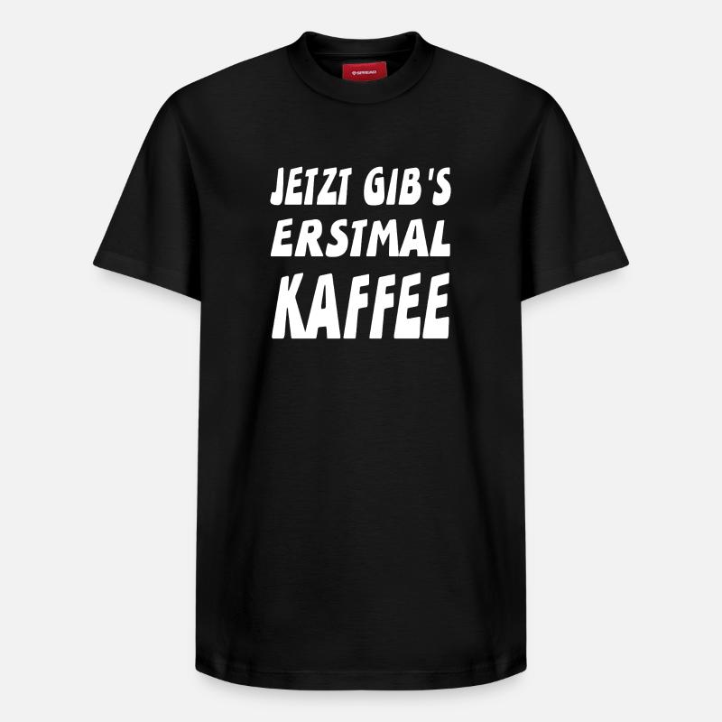 Café - T-shirt unisexe décontracté en coton Supima – de SPREAD - noir