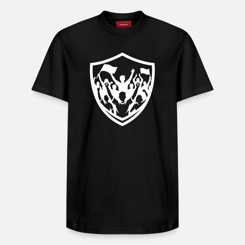 Soirée de supporters - T-shirt unisexe décontracté en coton Supima – de SPREAD - noir