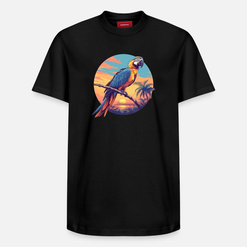 Macaw's Era - Relaxed Unisex Supima Cotton T-Shirt – by SPREAD - black
