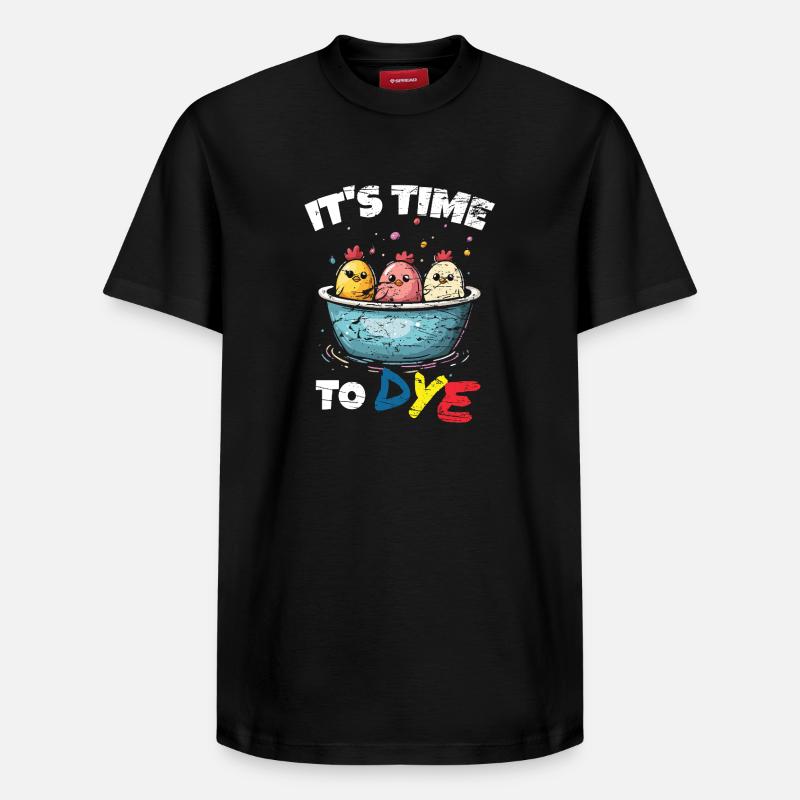 Ostern Eier Färben Ostereier - Relaxed Unisex Supima Cotton T-Shirt – von SPREAD - Schwarz