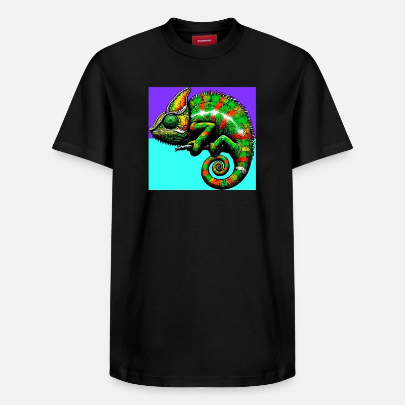 caméléon - T-shirt unisexe décontracté en coton Supima – de SPREAD - noir