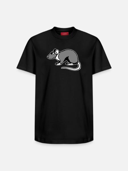 Cool Rat Sunglasses Side Funny Rodent - Relaxed Unisex Supima Cotton T-Shirt – by SPREAD - black