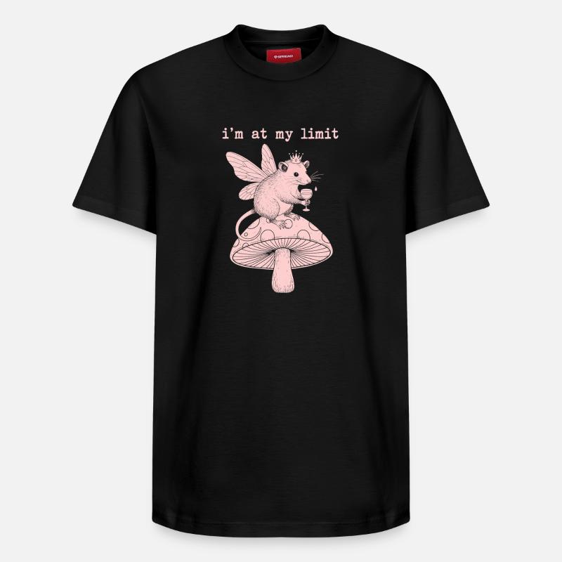 Fée Limite sur Champignon - T-shirt unisexe décontracté en coton Supima – de SPREAD - noir