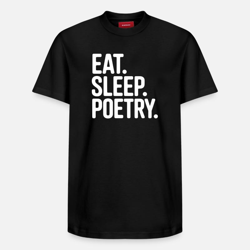Eat Sleep Poetry Tee - T-shirt unisexe décontracté en coton Supima – de SPREAD - noir
