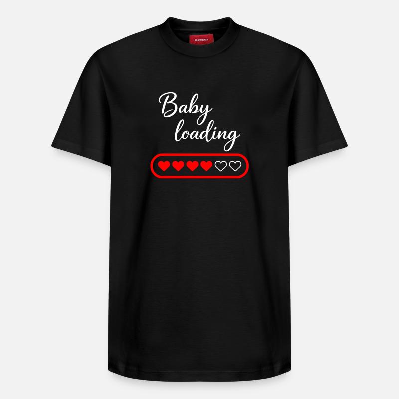 Baby loading - Relaxed Unisex Supima Cotton T-Shirt – von SPREAD - Schwarz