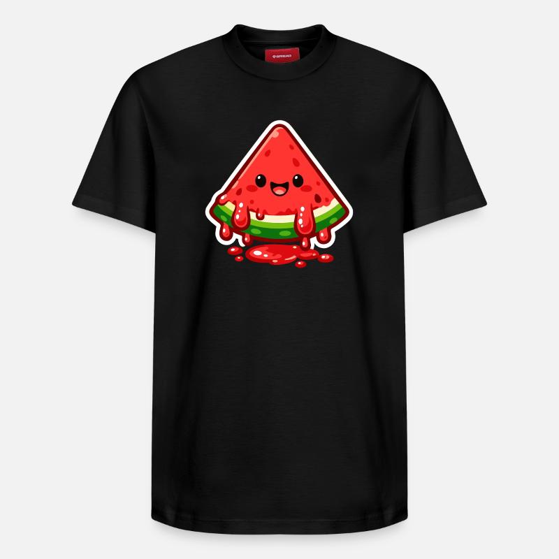 Joyeux Tranche de Pastèque - T-shirt unisexe décontracté en coton Supima – de SPREAD - noir