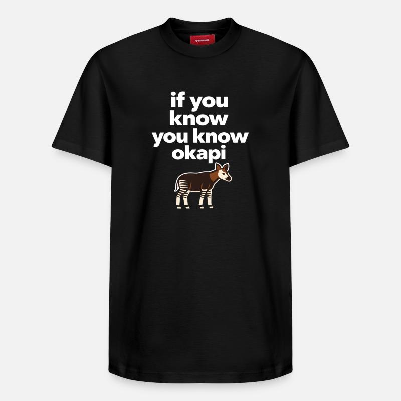 Okapi-liebhaber Okapi-tier Seltene Tierweltliebe - Relaxed Unisex Supima Cotton T-Shirt – von SPREAD - Schwarz