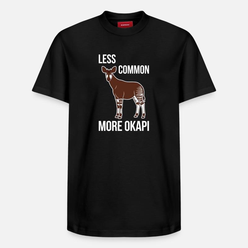 Okapi-liebhaber Okapi-tier Seltene Tierweltliebe - Relaxed Unisex Supima Cotton T-Shirt – von SPREAD - Schwarz