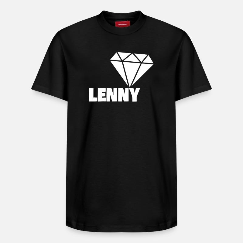 Lenny en diamant - T-shirt unisexe décontracté en coton Supima – de SPREAD - noir