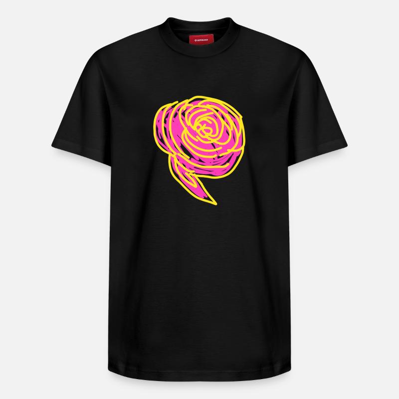 Ranunculus - T-shirt unisexe décontracté en coton Supima – de SPREAD - noir