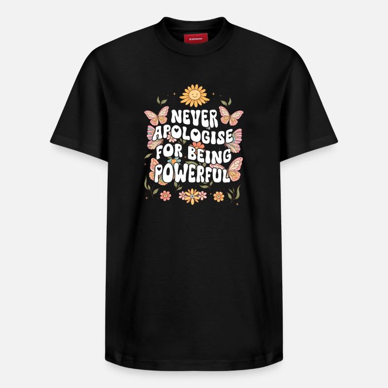 Graphique inspirant de fan papillon - T-shirt unisexe décontracté en coton Supima – de SPREAD - noir