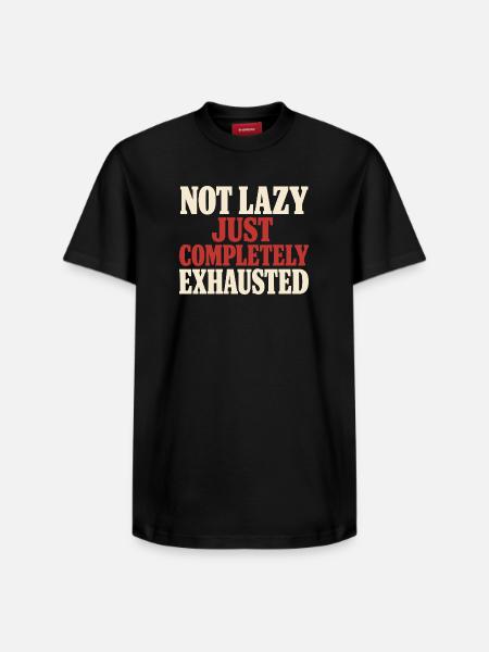 Burnt-out millennial, tired adult, - Relaxed Unisex Supima Cotton T-Shirt – by SPREAD - black