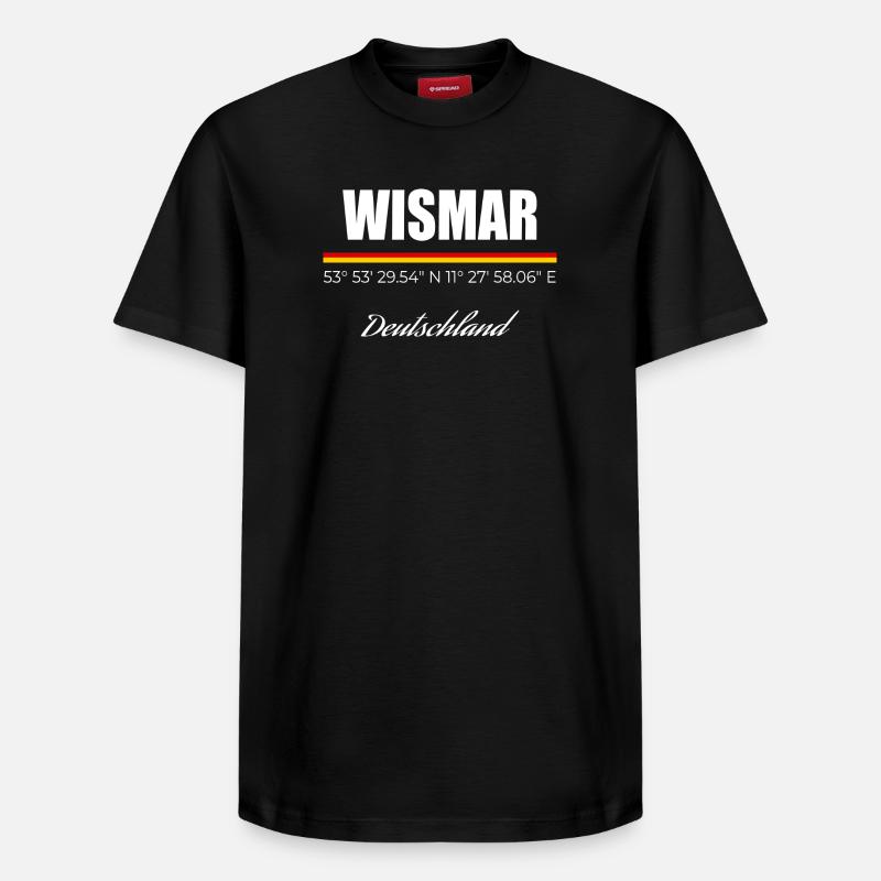 Wismar - Relaxed Unisex Supima Cotton T-Shirt – von SPREAD - Schwarz