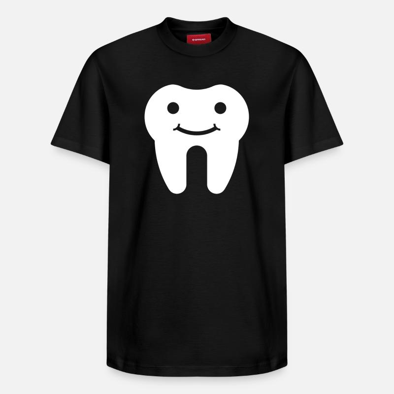 dent - T-shirt unisexe décontracté en coton Supima – de SPREAD - noir