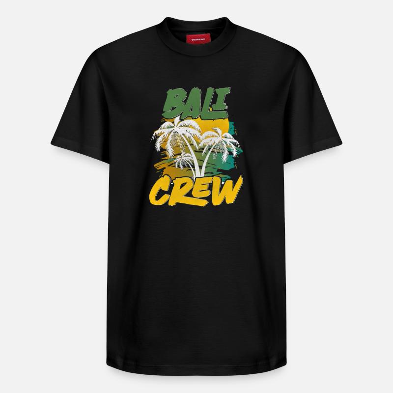 Équipage de Bali - T-shirt unisexe décontracté en coton Supima – de SPREAD - noir