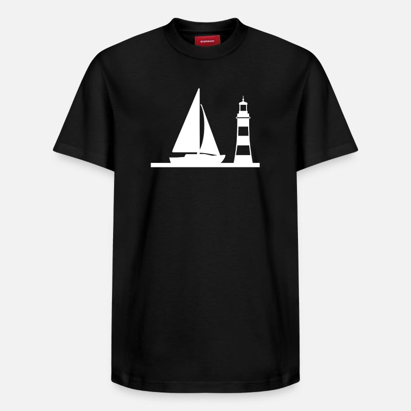 Voile - T-shirt unisexe décontracté en coton Supima – de SPREAD - noir