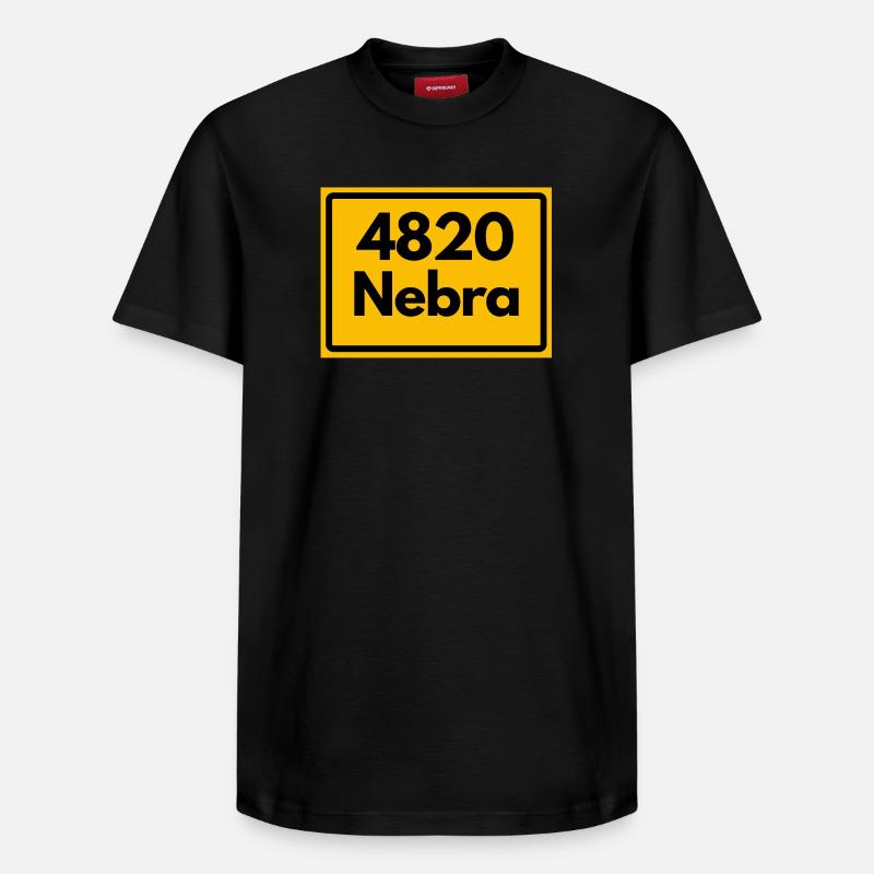 ANCIEN CODE POSTAL 4820 NEBRA HEIMATSTOLZ - T-shirt unisexe décontracté en coton Supima – de SPREAD - noir