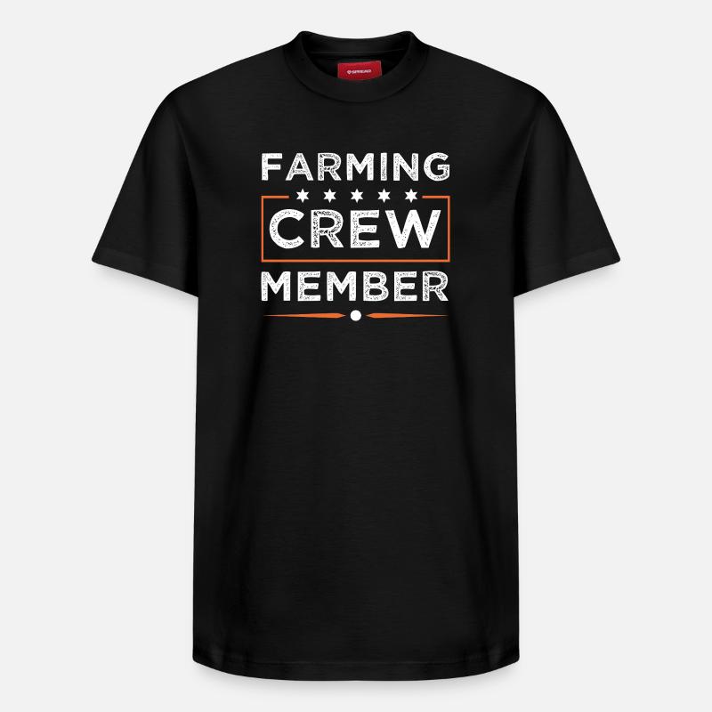 Farming Crew - Relaxed Unisex Supima Cotton T-Shirt – von SPREAD - Schwarz