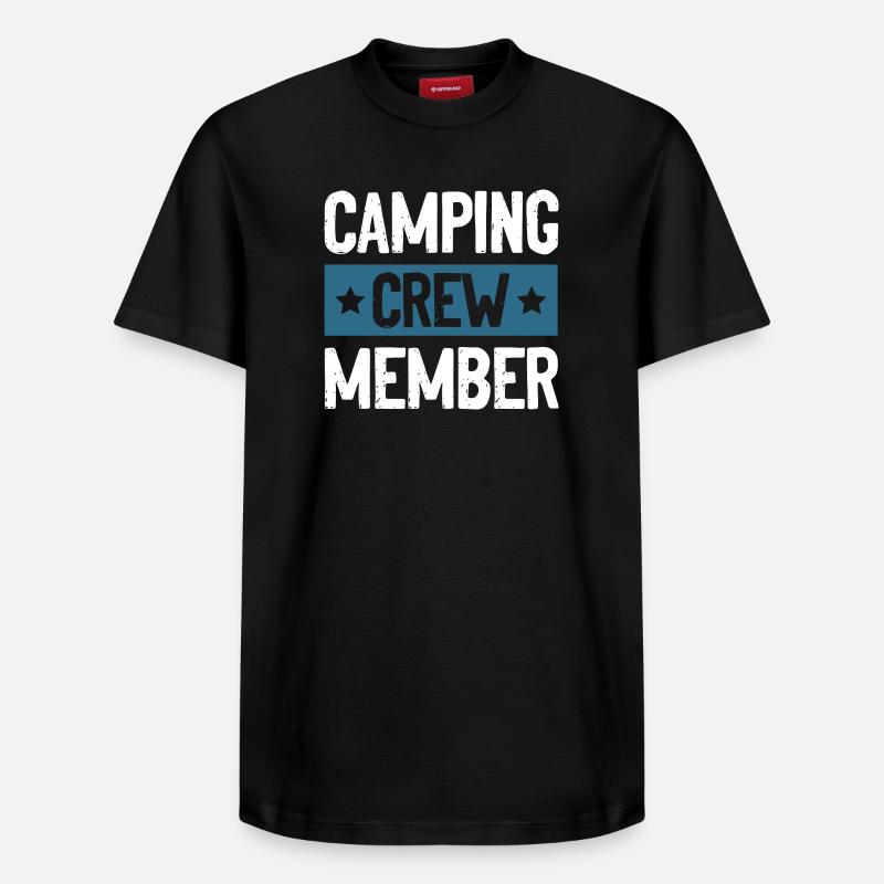 Camping Crew - Relaxed Unisex Supima Cotton T-Shirt – von SPREAD - Schwarz