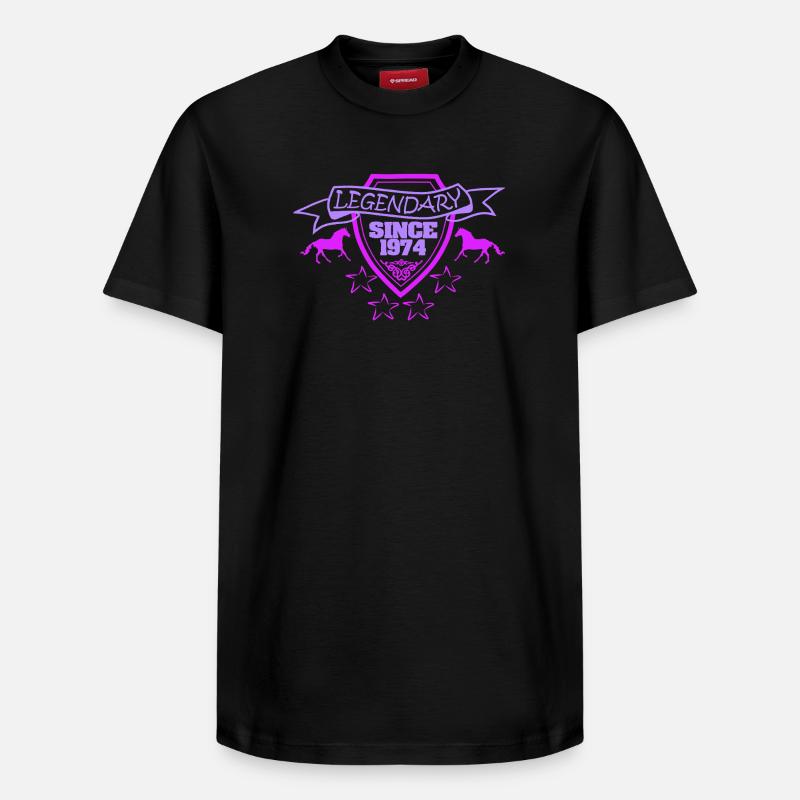 Équitation 1974 - T-shirt unisexe décontracté en coton Supima – de SPREAD - noir