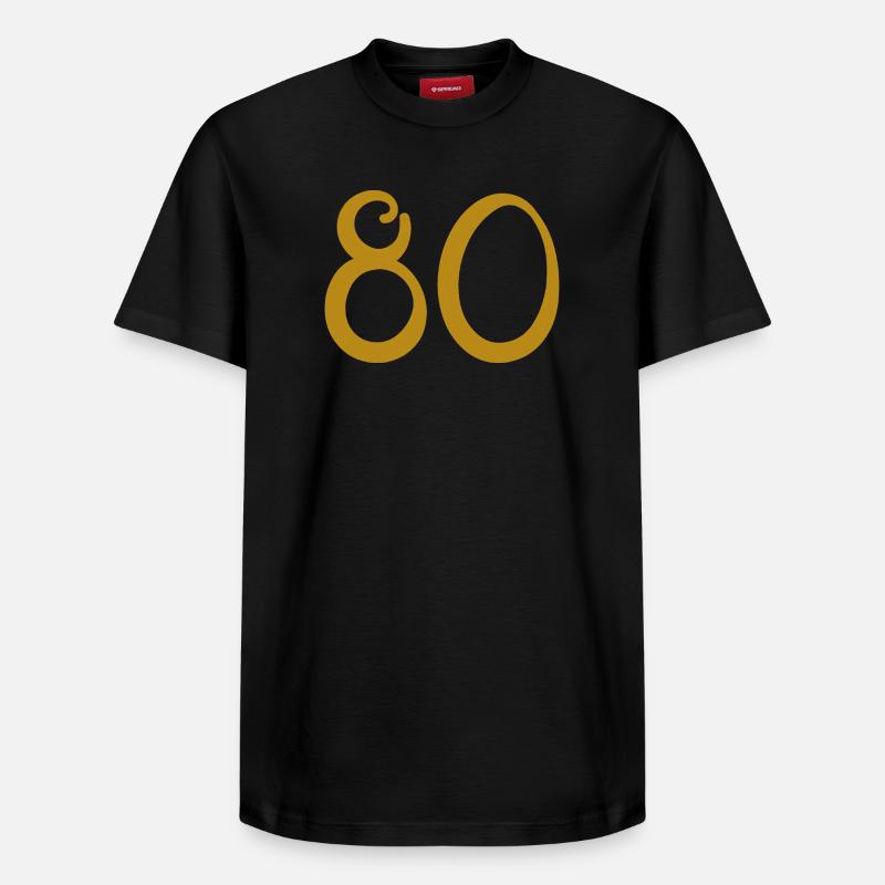 80 - T-shirt unisexe décontracté en coton Supima – de SPREAD - noir