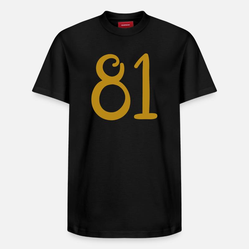 81 - T-shirt unisexe décontracté en coton Supima – de SPREAD - noir