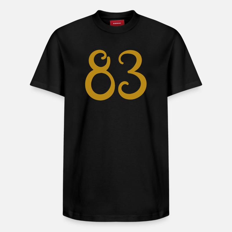 83 - T-shirt unisexe décontracté en coton Supima – de SPREAD - noir