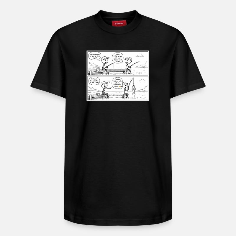 Accros à l’engagement - T-shirt unisexe décontracté en coton Supima – de SPREAD - noir
