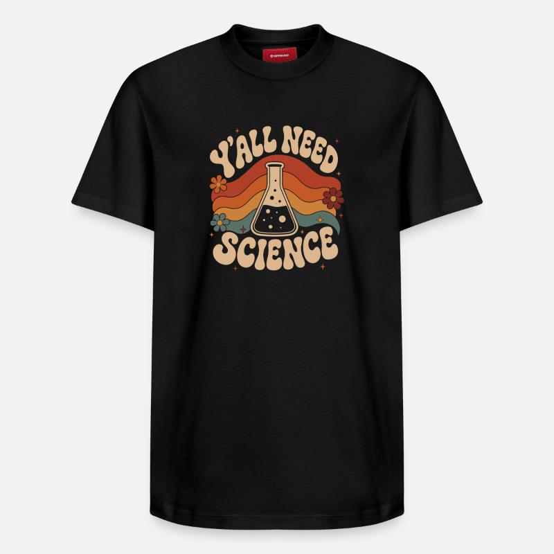 Yall Need Science - Relaxed Unisex Supima Cotton T-Shirt – von SPREAD - Schwarz