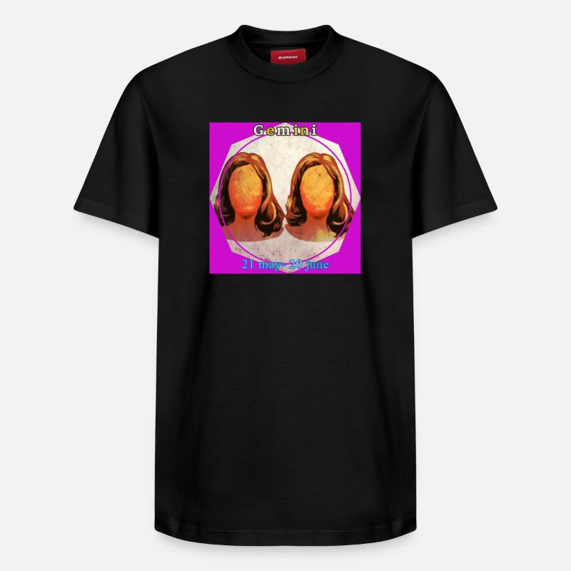 Jumeaux - T-shirt unisexe décontracté en coton Supima – de SPREAD - noir
