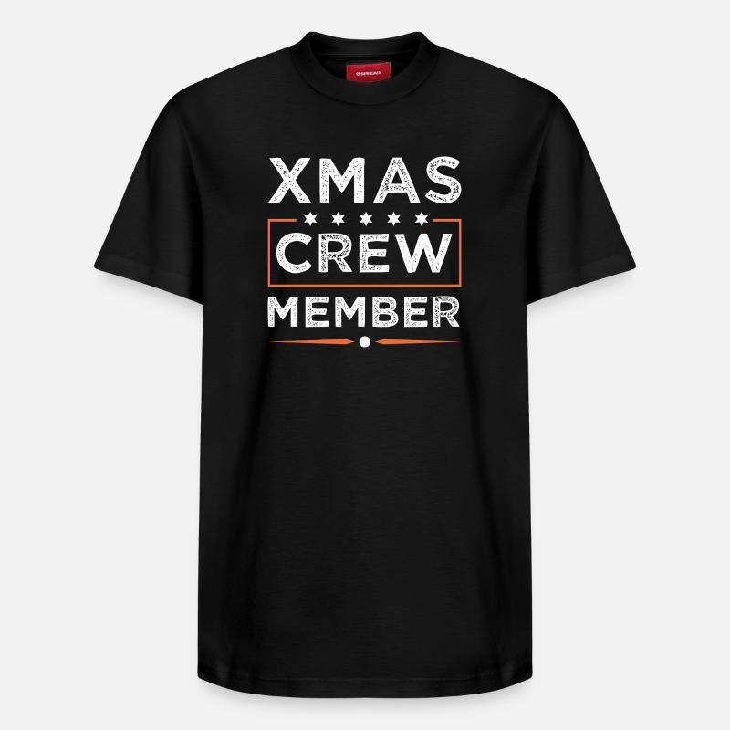 Équipage de Noël - T-shirt unisexe décontracté en coton Supima – de SPREAD - noir