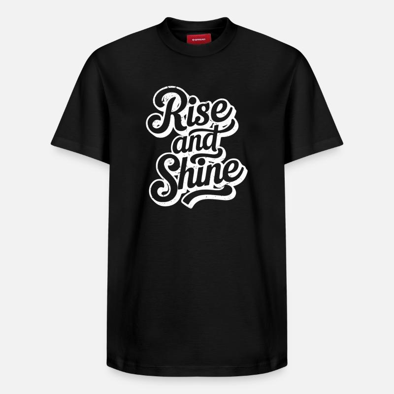 DEBOUT ET BRILLE - T-shirt unisexe décontracté en coton Supima – de SPREAD - noir