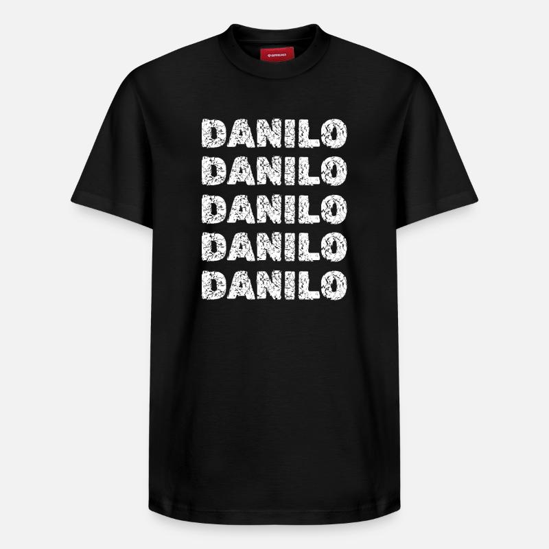 Danilo als Name - Relaxed Unisex Supima Cotton T-Shirt – von SPREAD - Schwarz