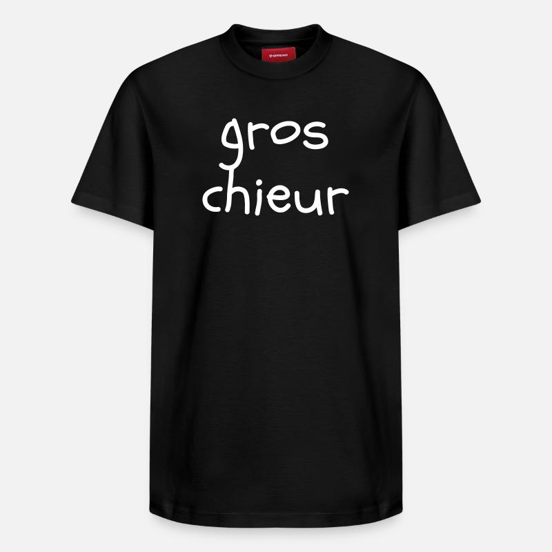 Gros chieur - T-shirt unisexe décontracté en coton Supima – de SPREAD - noir