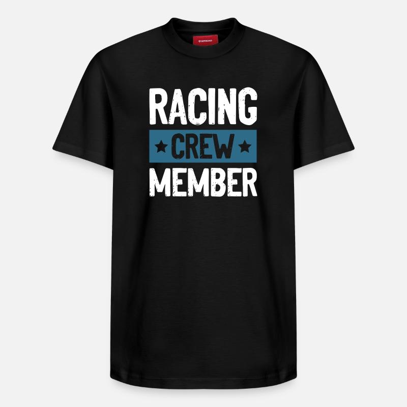 Équipage de course - T-shirt unisexe décontracté en coton Supima – de SPREAD - noir