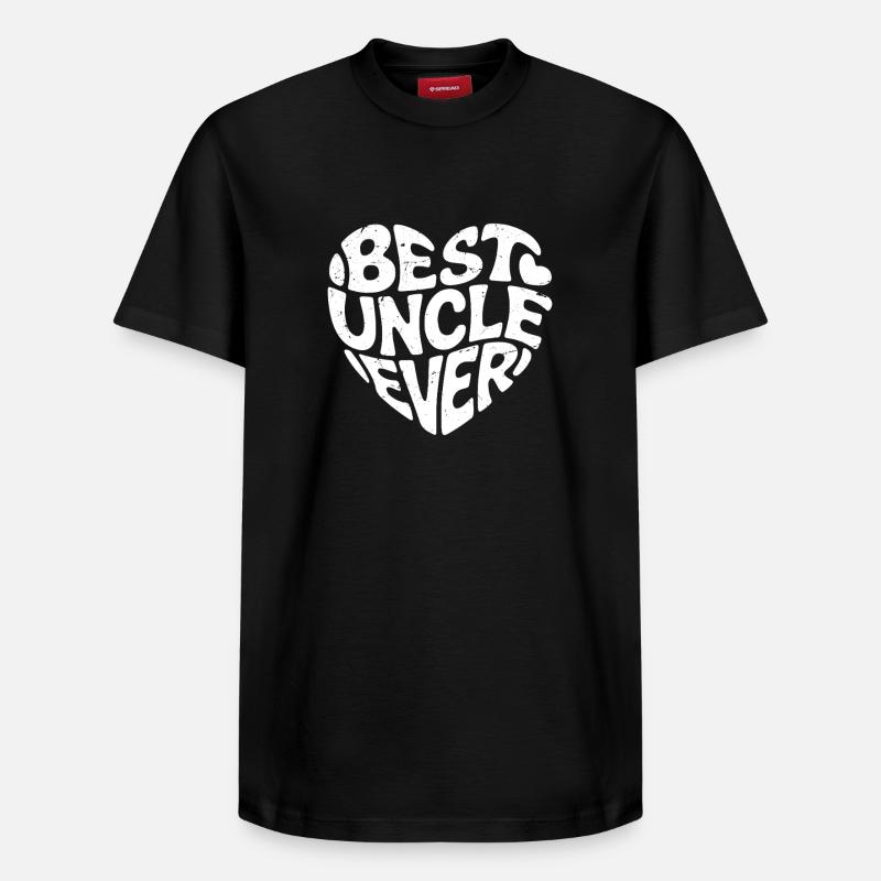 best uncle ever - Relaxed Unisex Supima Cotton T-Shirt – von SPREAD - Schwarz