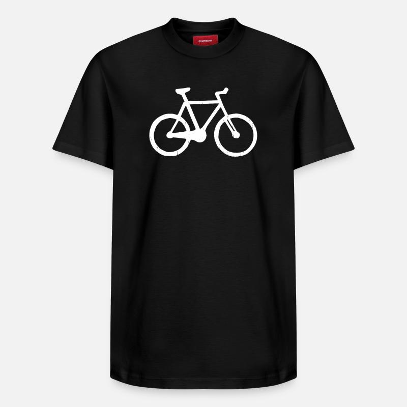Roue de vélo - T-shirt unisexe décontracté en coton Supima – de SPREAD - noir