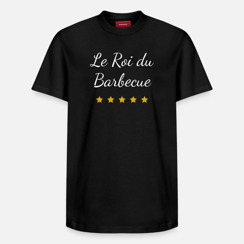 Roi du Barbecue - T-shirt unisexe décontracté en coton Supima – de SPREAD - noir