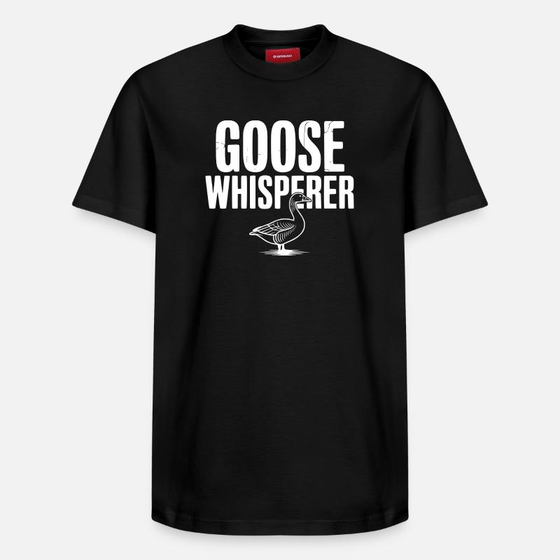 Le Murmureur d’Oies - T-shirt unisexe décontracté en coton Supima – de SPREAD - noir