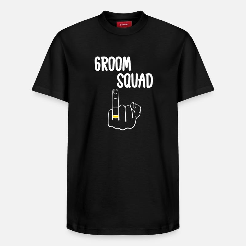 Escouade de Mariés Edgy - T-shirt unisexe décontracté en coton Supima – de SPREAD - noir