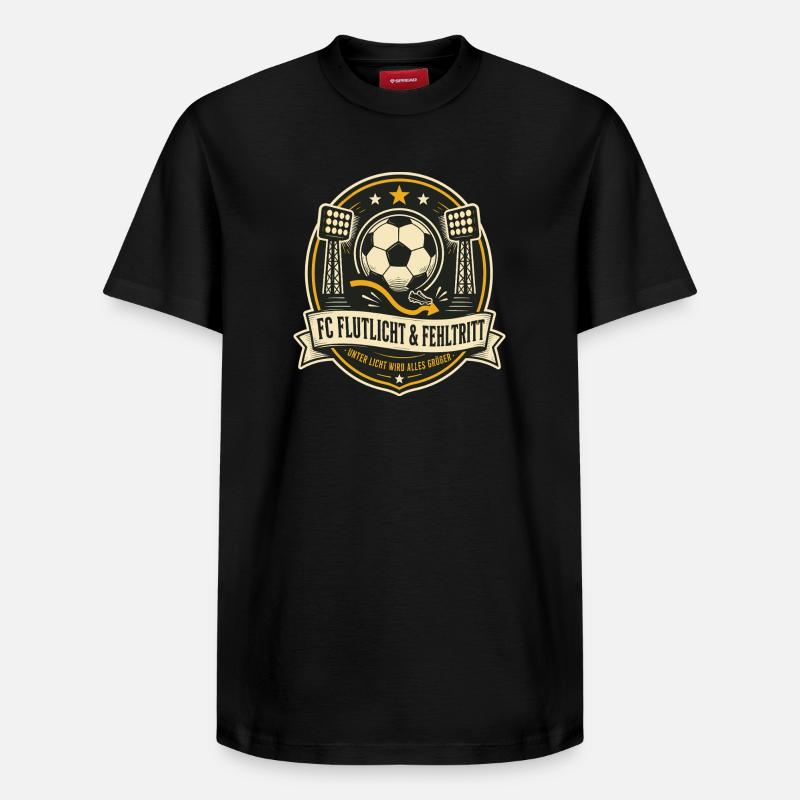 FC Flutlicht & Fehltritt - Relaxed Unisex Supima Cotton T-Shirt – von SPREAD - Schwarz