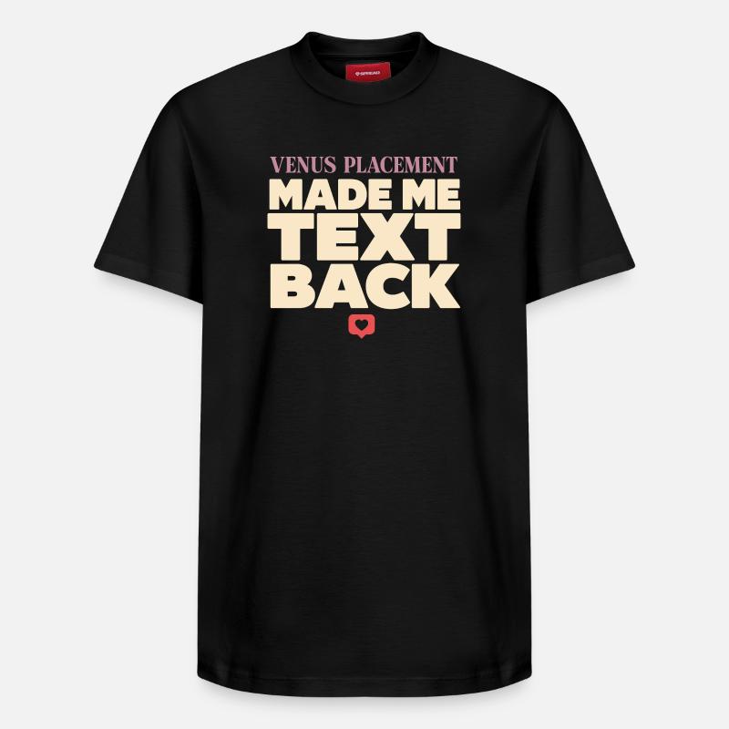 Signe de Vénus Astrologie de Vénus - T-shirt unisexe décontracté en coton Supima – de SPREAD - noir