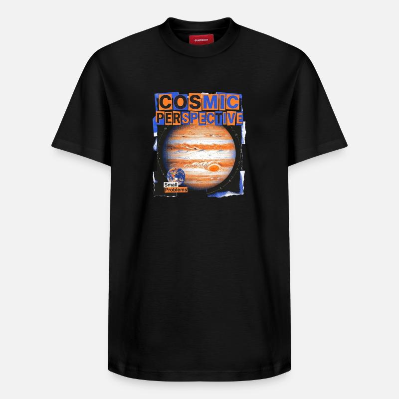 Cosmic Perspective - Relaxed Unisex Supima Cotton T-Shirt – by SPREAD - black