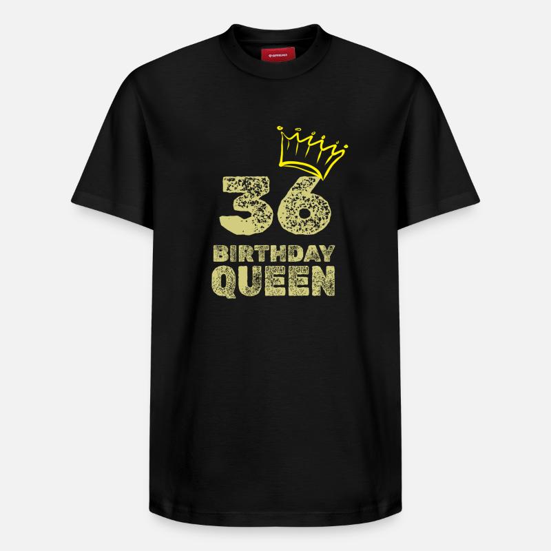 Anniversaire 36 - T-shirt unisexe décontracté en coton Supima – de SPREAD - noir