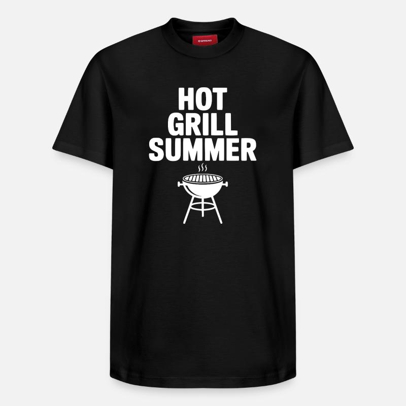 Grill chaud Été - T-shirt unisexe décontracté en coton Supima – de SPREAD - noir