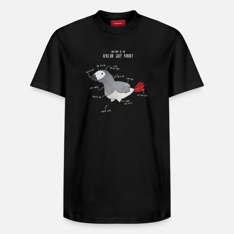 Anatomie du python royal - T-shirt unisexe décontracté en coton Supima – de SPREAD - noir