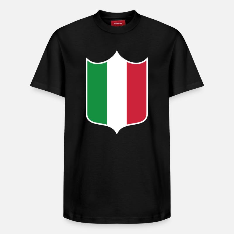 Italie - T-shirt unisexe décontracté en coton Supima – de SPREAD - noir